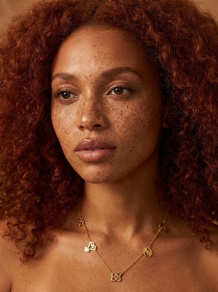 5 WISHES ADINKRA NECKLACE